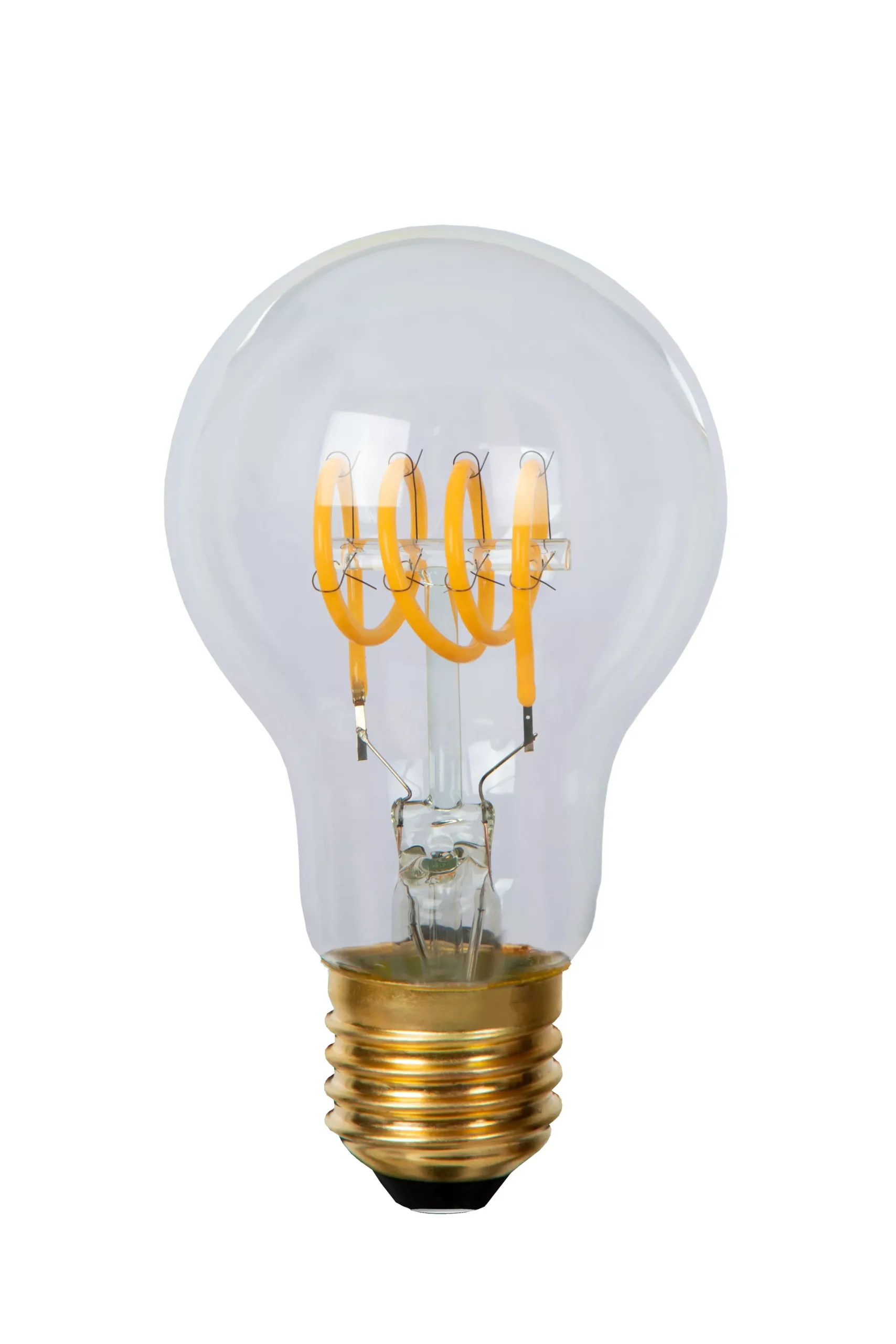 A60 - Filament lamp - Ø 6 cm - LED Dimb. - E27 - 1x4,9W 2700K - Transparant*Lucide Discount
