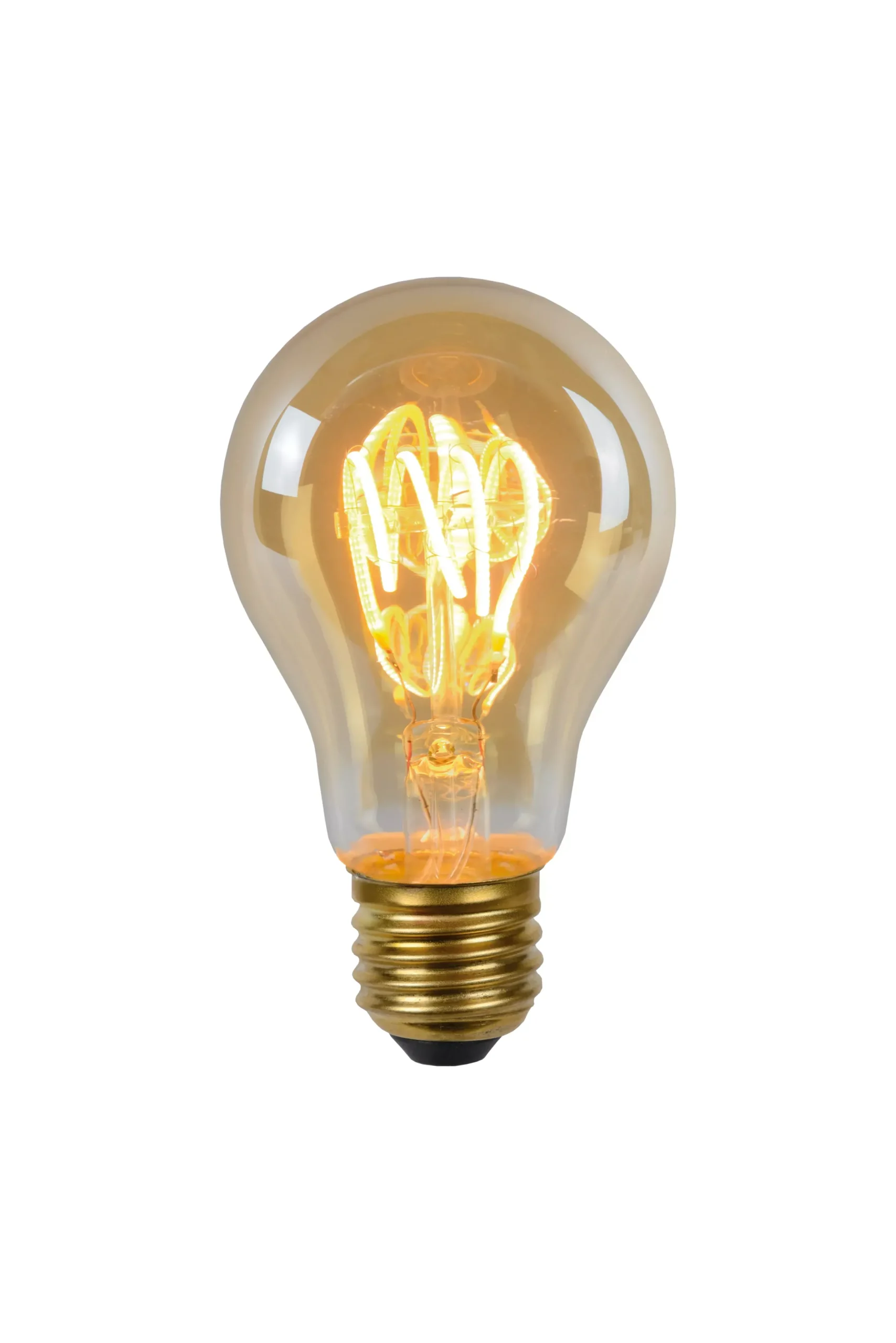 A60 - Filament lamp - Ø 6 cm - LED Dimb. - E27 - 1x4,9W 2200K - Amber*Lucide Flash Sale