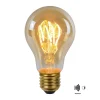 A60 TWILIGHT SENSOR - Filament lamp - Ø 6 cm - LED - E27 - 1x4W 2200K - Dag/nacht sensor - Amber*Lucide Sale