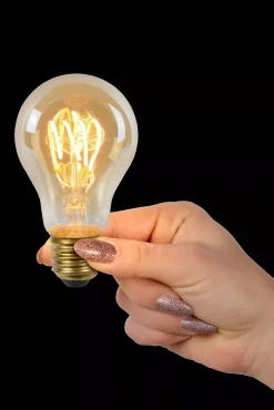 A60 TWILIGHT SENSOR - Filament lamp - Ø 6 cm - LED - E27 - 1x4W 2200K - Dag/nacht sensor - Amber*Lucide Sale