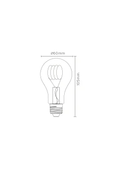 A60 TWILIGHT SENSOR - Filament lamp - Ø 6 cm - LED - E27 - 1x4W 2200K - Dag/nacht sensor - Amber*Lucide Sale