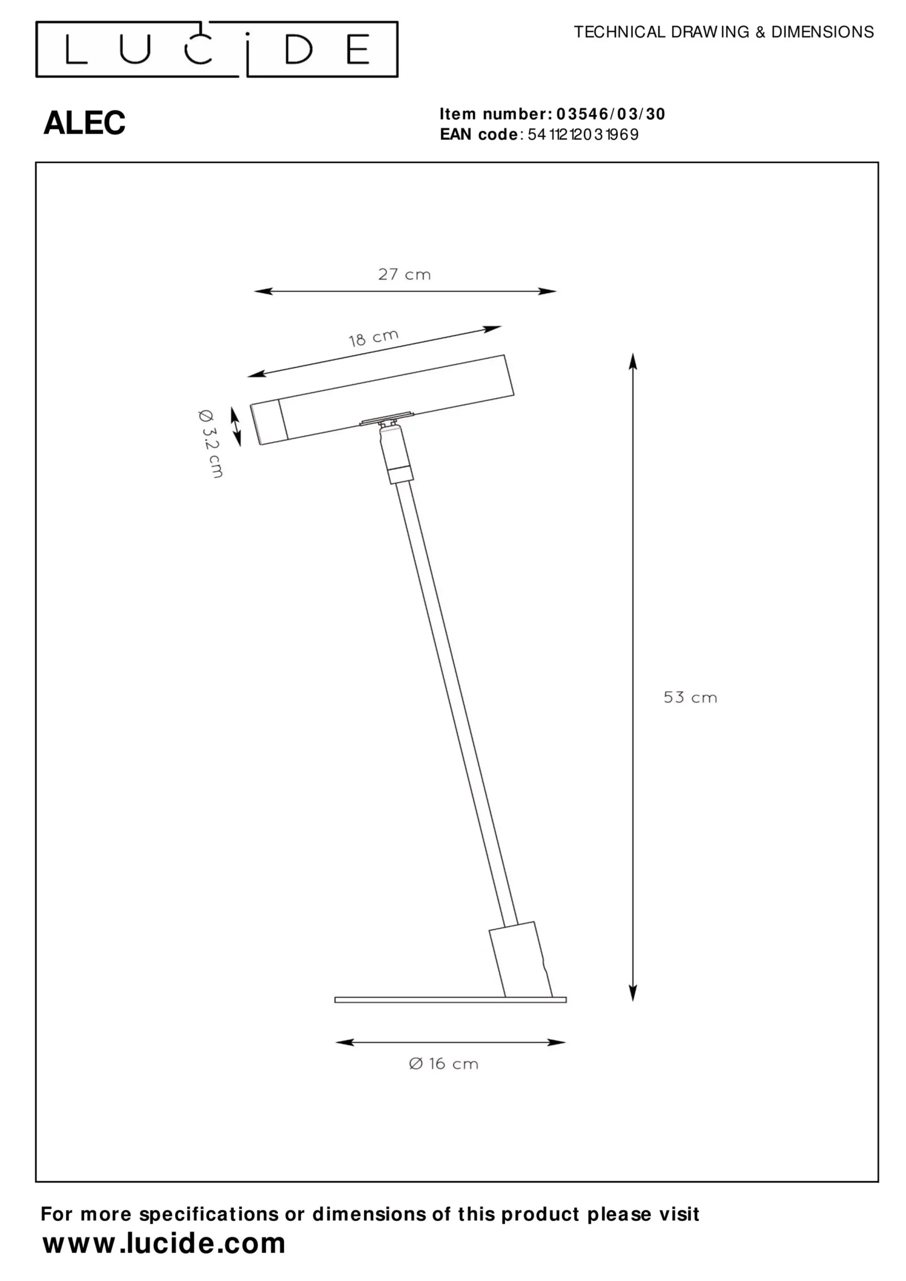 ALEC - Tafellamp - LED Dimb. - G9 - 1x3W 2700K - Inclusief omwisselbare ringen - Zwart*Lucide Best Sale