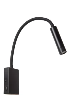 ALEC - Wandspot / Wandlamp - LED - G9 - 1x3W 2700K - Inclusief omwisselbare ringen - Zwart*Lucide Best