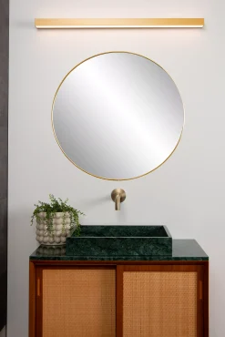 ALEXA - Wandlamp Badkamer - LED - 1x13W 3000K - IP44 - Mat Goud / Messing*Lucide Fashion