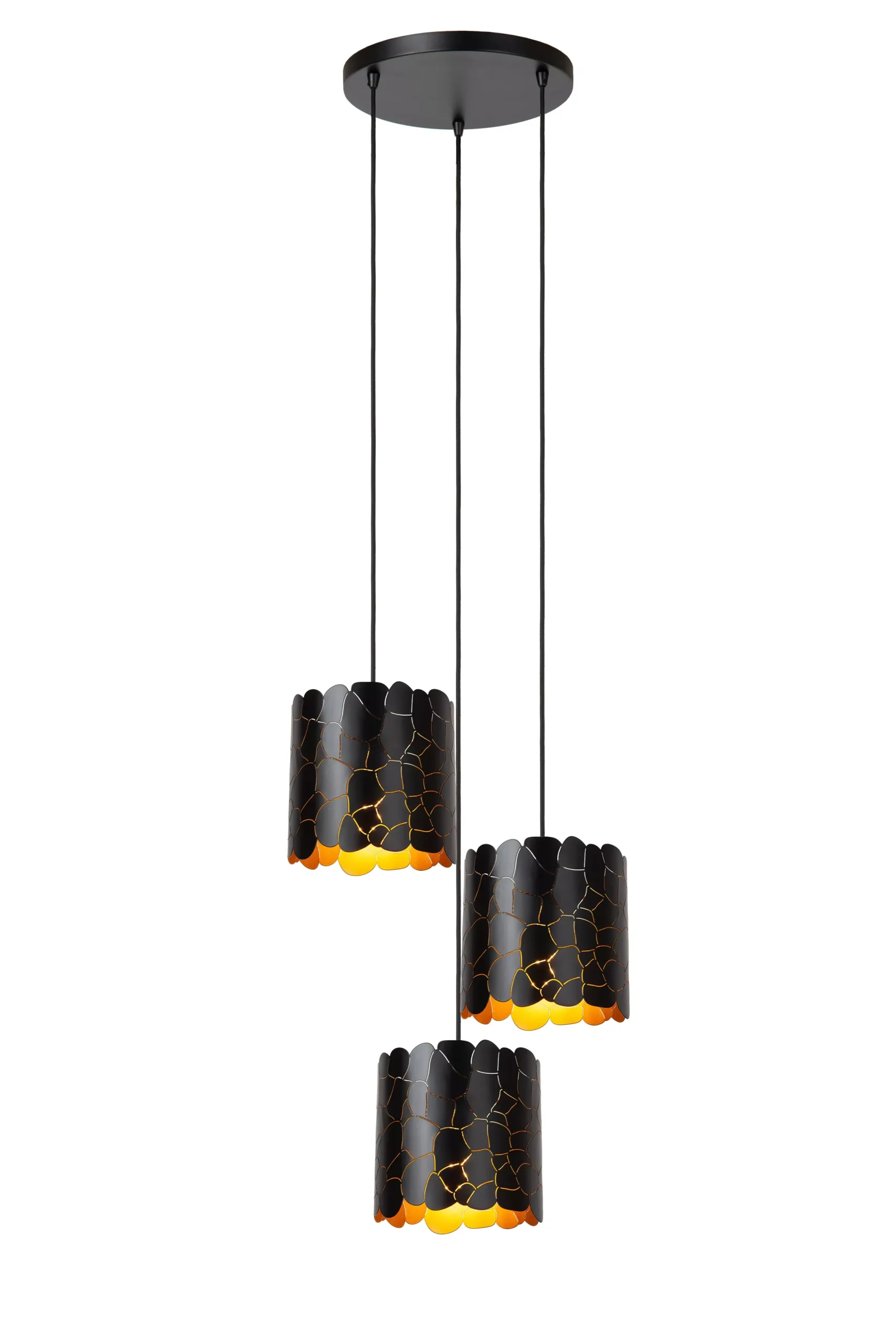 ALMELO - Hanglamp - 3xE27 - Zwart*Lucide Hot