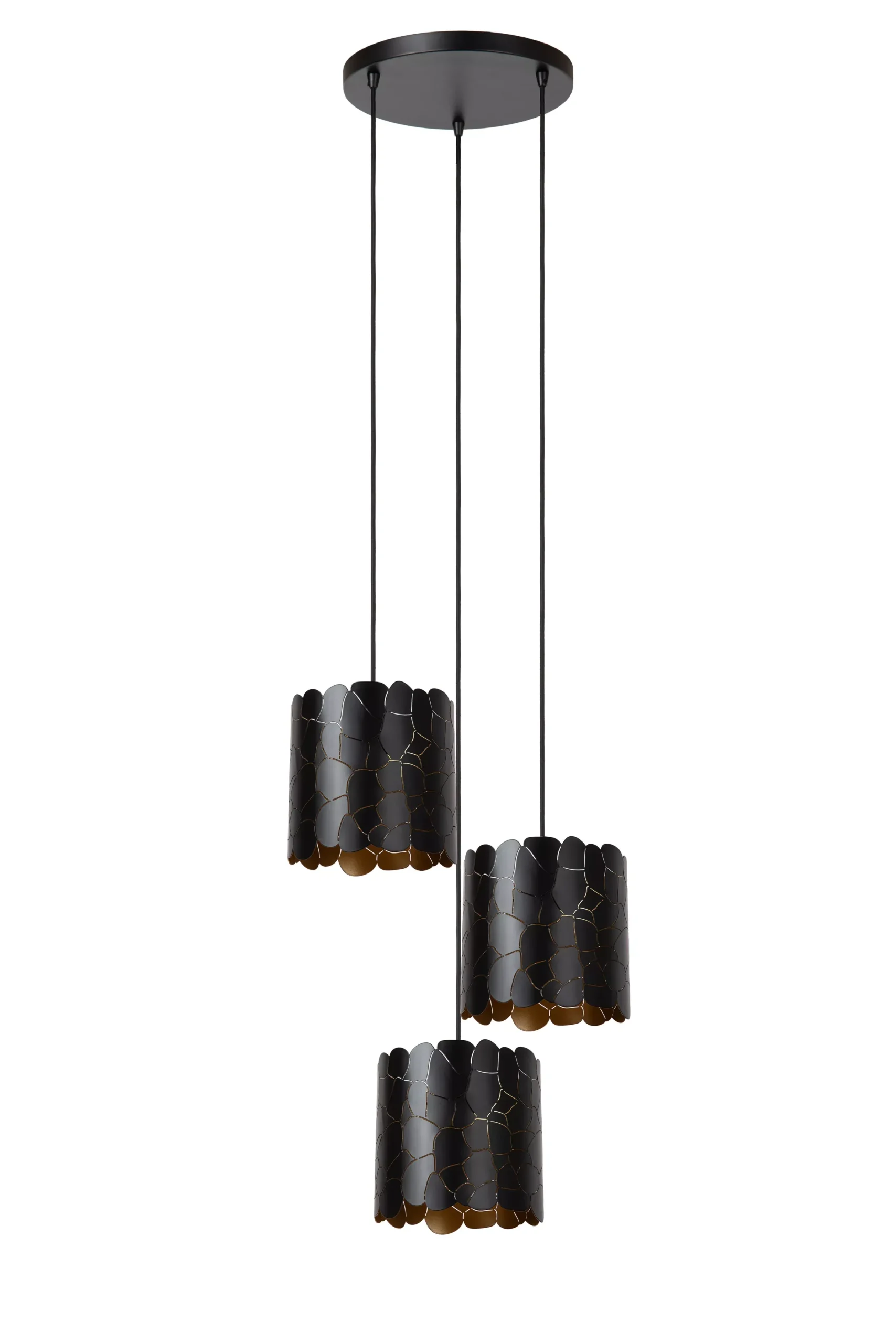 ALMELO - Hanglamp - 3xE27 - Zwart*Lucide Hot