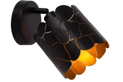 ALMELO - Wandspot / Wandlamp - Ø 12 cm - 1xE14 - Zwart*Lucide New