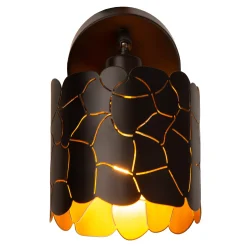 ALMELO - Wandspot / Wandlamp - Ø 12 cm - 1xE14 - Zwart*Lucide New