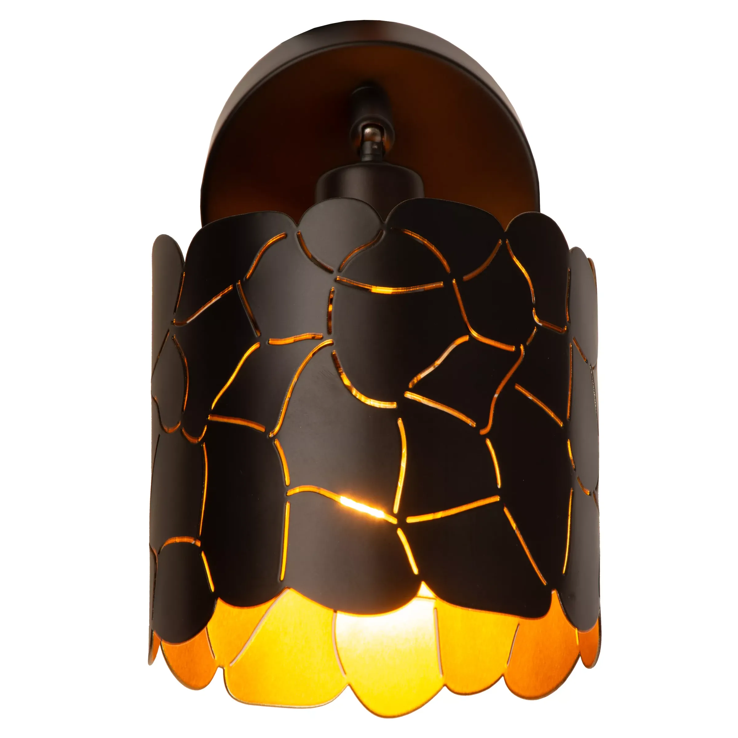 ALMELO - Wandspot / Wandlamp - Ø 12 cm - 1xE14 - Zwart*Lucide New