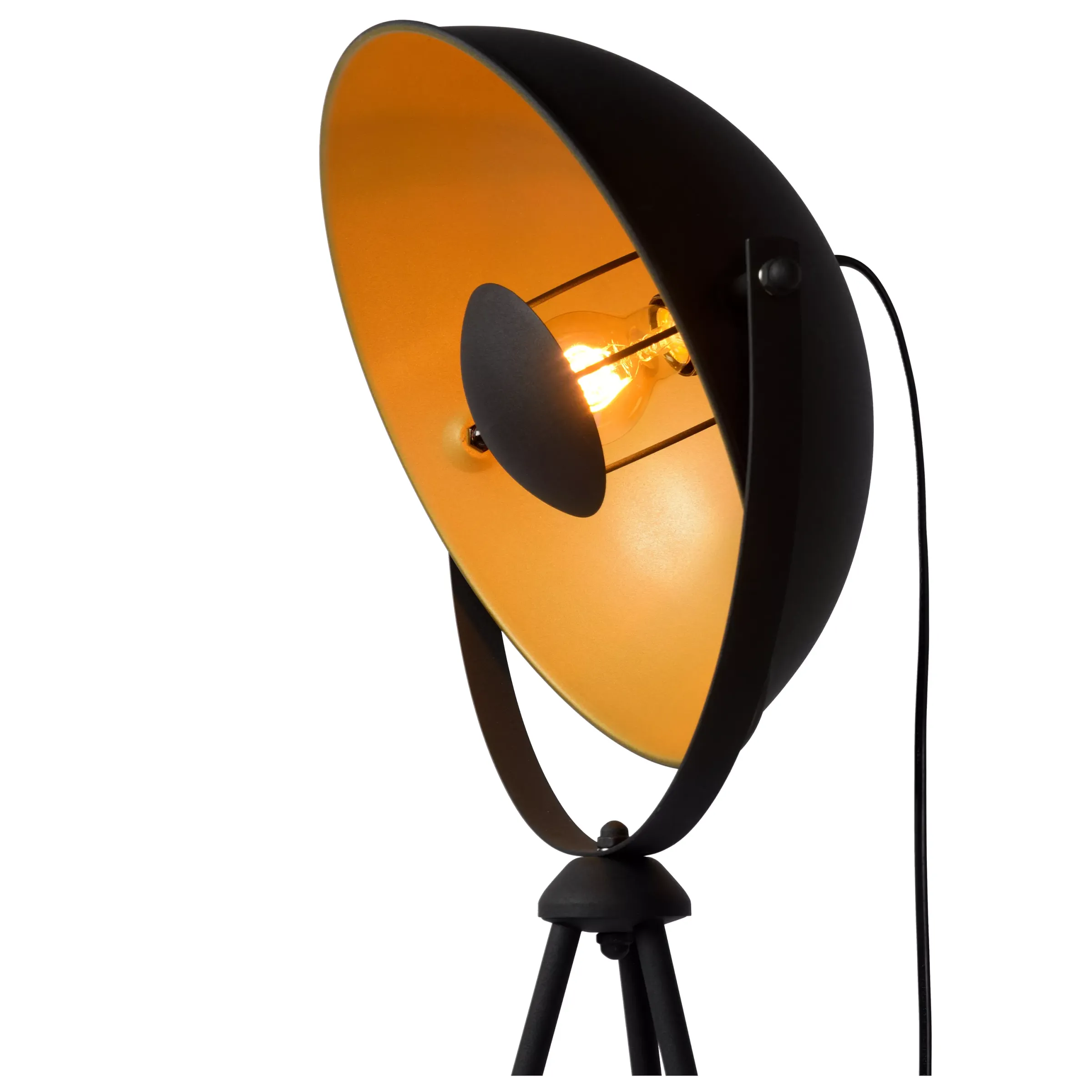 ALVARO - Vloerlamp - 1xE27 - Zwart*Lucide Sale