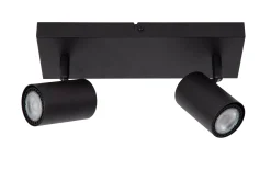 AMIGO - Plafondspot - 2xGU10 - Zwart*Lucide Discount