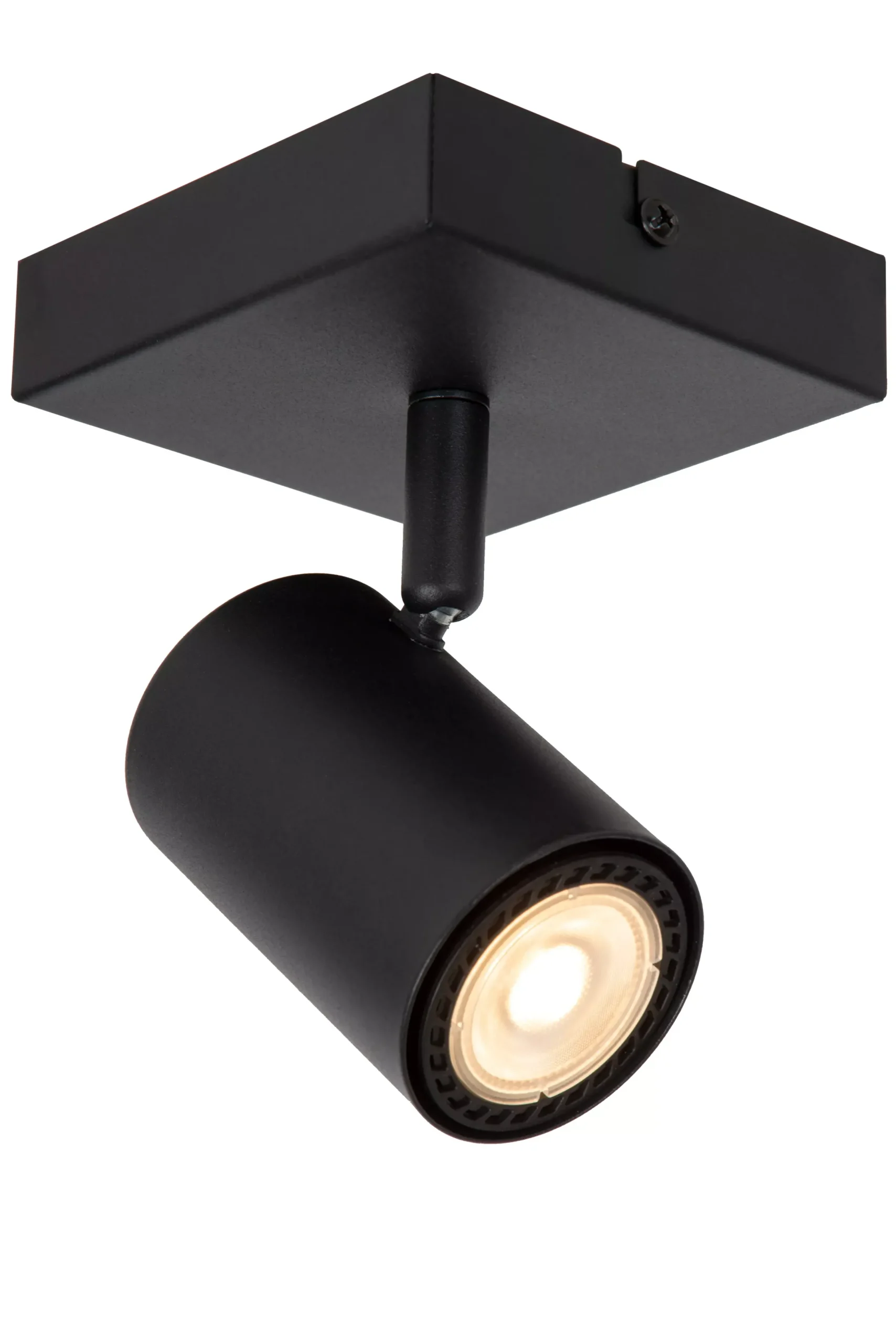AMIGO - Wandspot / Wandlamp - 1xGU10 - Zwart*Lucide Discount