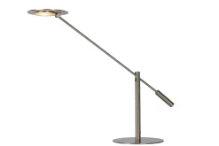 ANSELMO - Bureaulamp - LED Dimb. - 1x9W 3000K - Mat chroom*Lucide Outlet