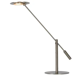 ANSELMO - Bureaulamp - LED Dimb. - 1x9W 3000K - Mat chroom*Lucide Outlet