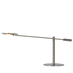 ANSELMO - Bureaulamp - LED Dimb. - 1x9W 3000K - Mat chroom*Lucide Outlet
