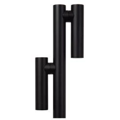 ANTRIM - Oplaadbare Leeslamp Binnen/Buiten - Accu/Batterij - LED Dimb. - 2x2,2W 2700K - IP54 - Met draadloos oplaadstation - Zwart*Lucide Sale