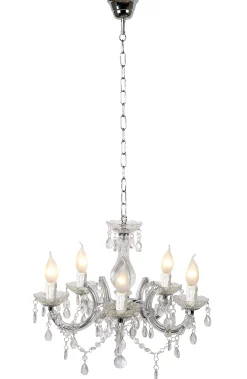 ARABESQUE - Kroonluchter - Ø 45 cm - 5xE14 - Transparant*Lucide Sale