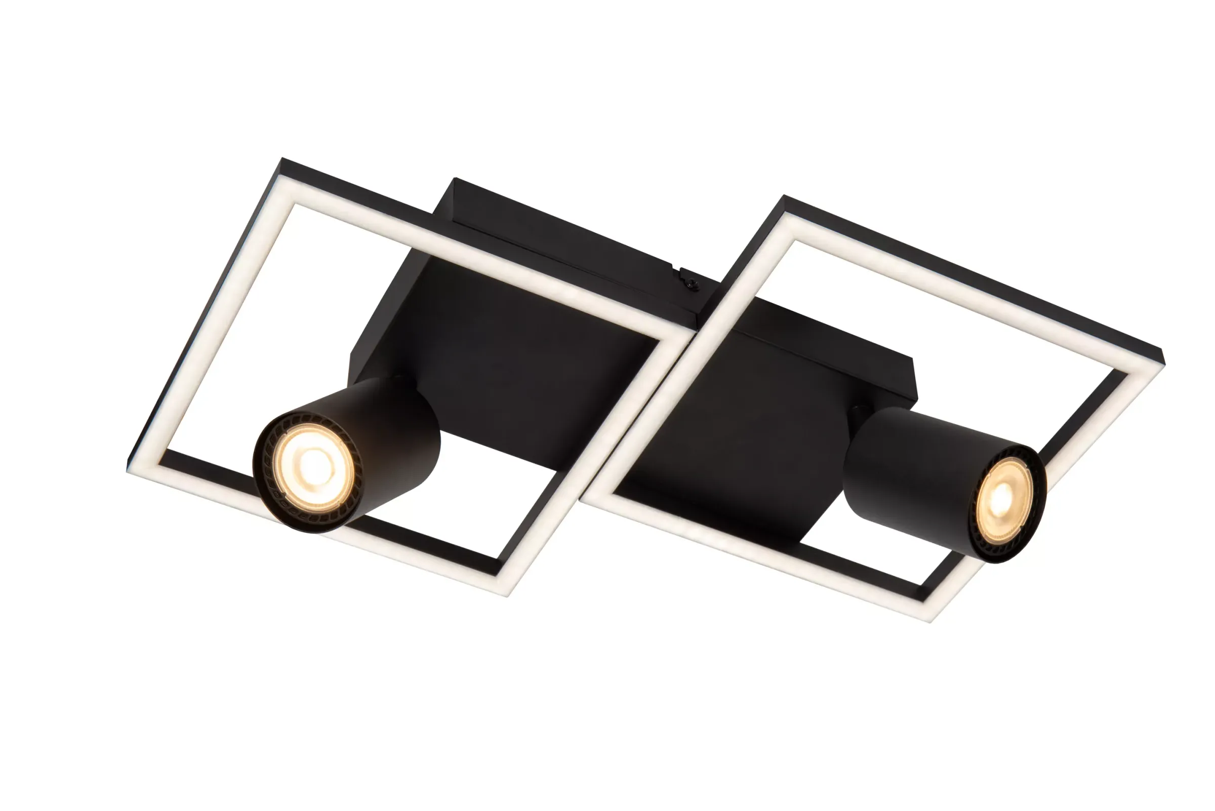 ARIANNE - Plafonnière - LED - 2xGeïntegreerde LED - 2xGU10 - Zwart*Lucide Sale