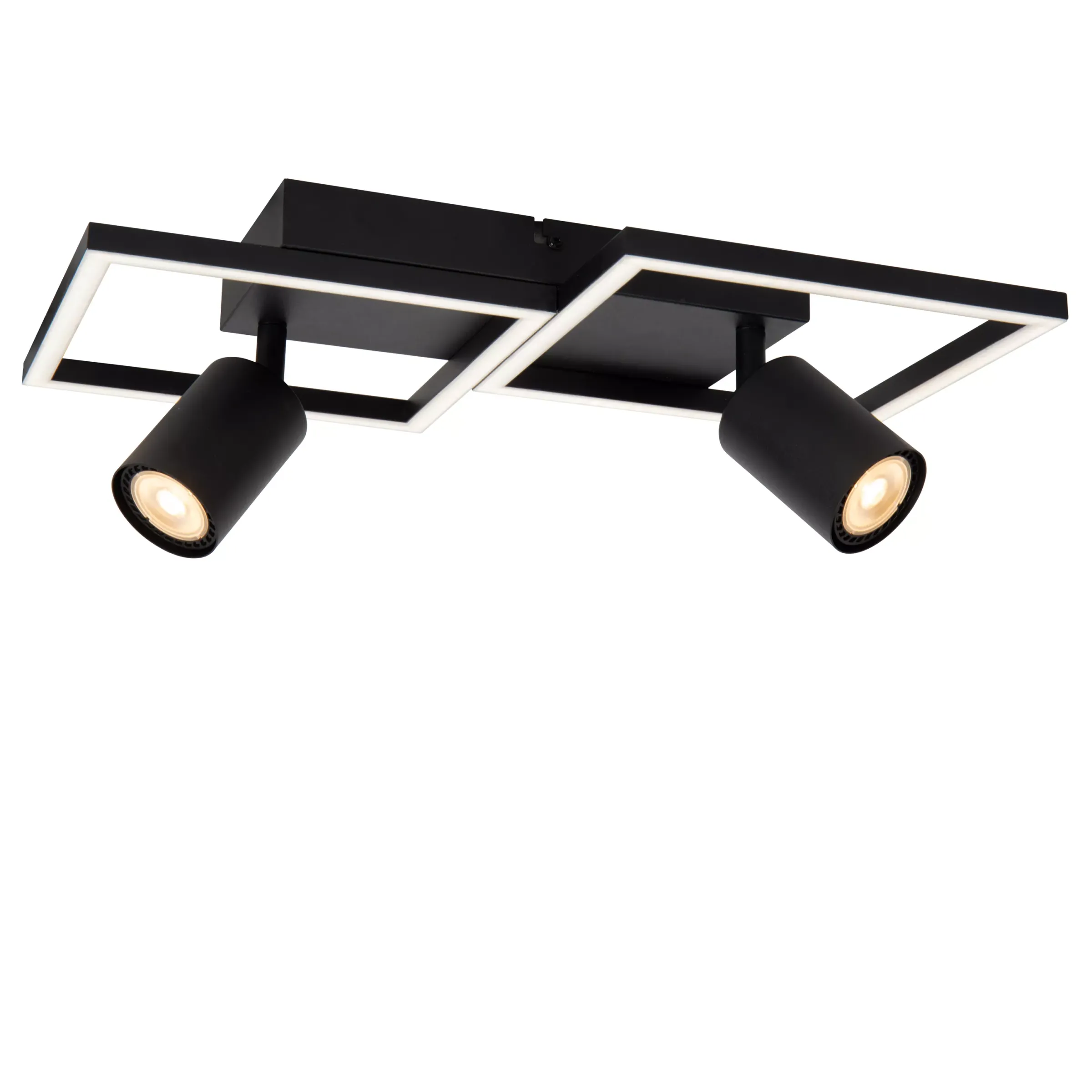 ARIANNE - Plafonnière - LED - 2xGeïntegreerde LED - 2xGU10 - Zwart*Lucide Sale