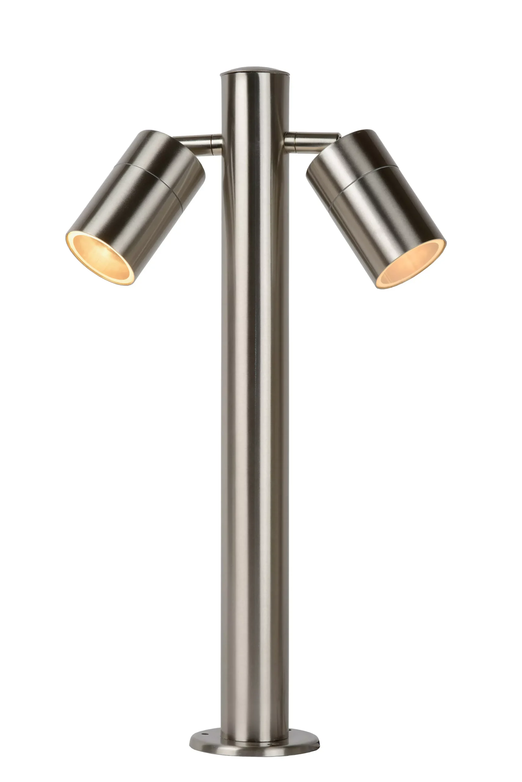 ARNE-LED - Sokkellamp - Ø 6,3 cm - LED - GU10 - 2x5W 2700K - IP44 - Mat chroom*Lucide Online