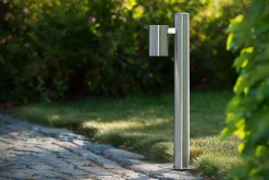 ARNE-LED - Sokkellamp - Ø 6,3 cm - LED - GU10 - 1x5W 2700K - IP44 - Mat chroom*Lucide Clearance