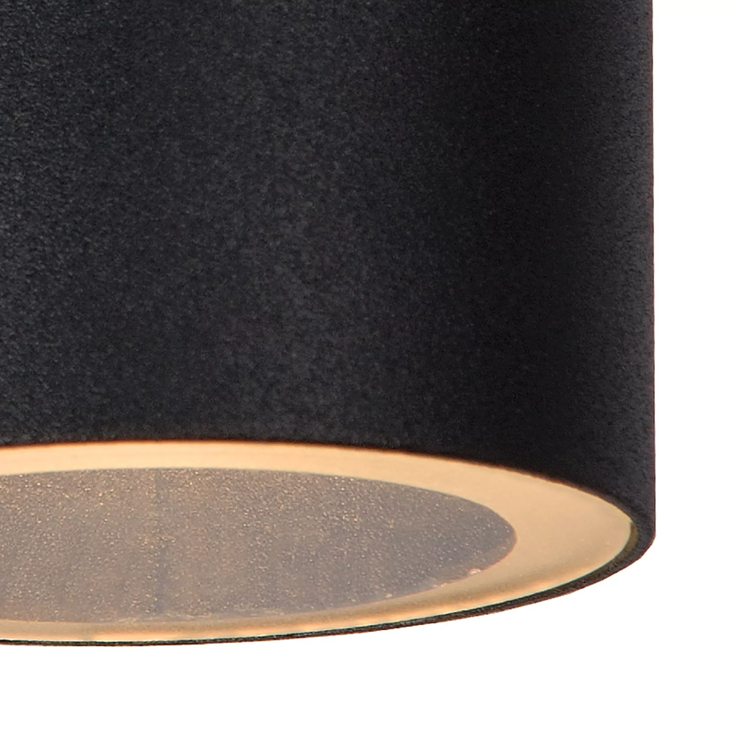 ARNE-LED - Wandspot / Wandlamp Binnen/Buiten - Ø 6,3 cm - LED - GU10 - 1x5W 2700K - IP44 - Zwart*Lucide Discount