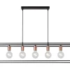 ARTHUR - Hanglamp - 5xE27 - Zwart*Lucide Cheap