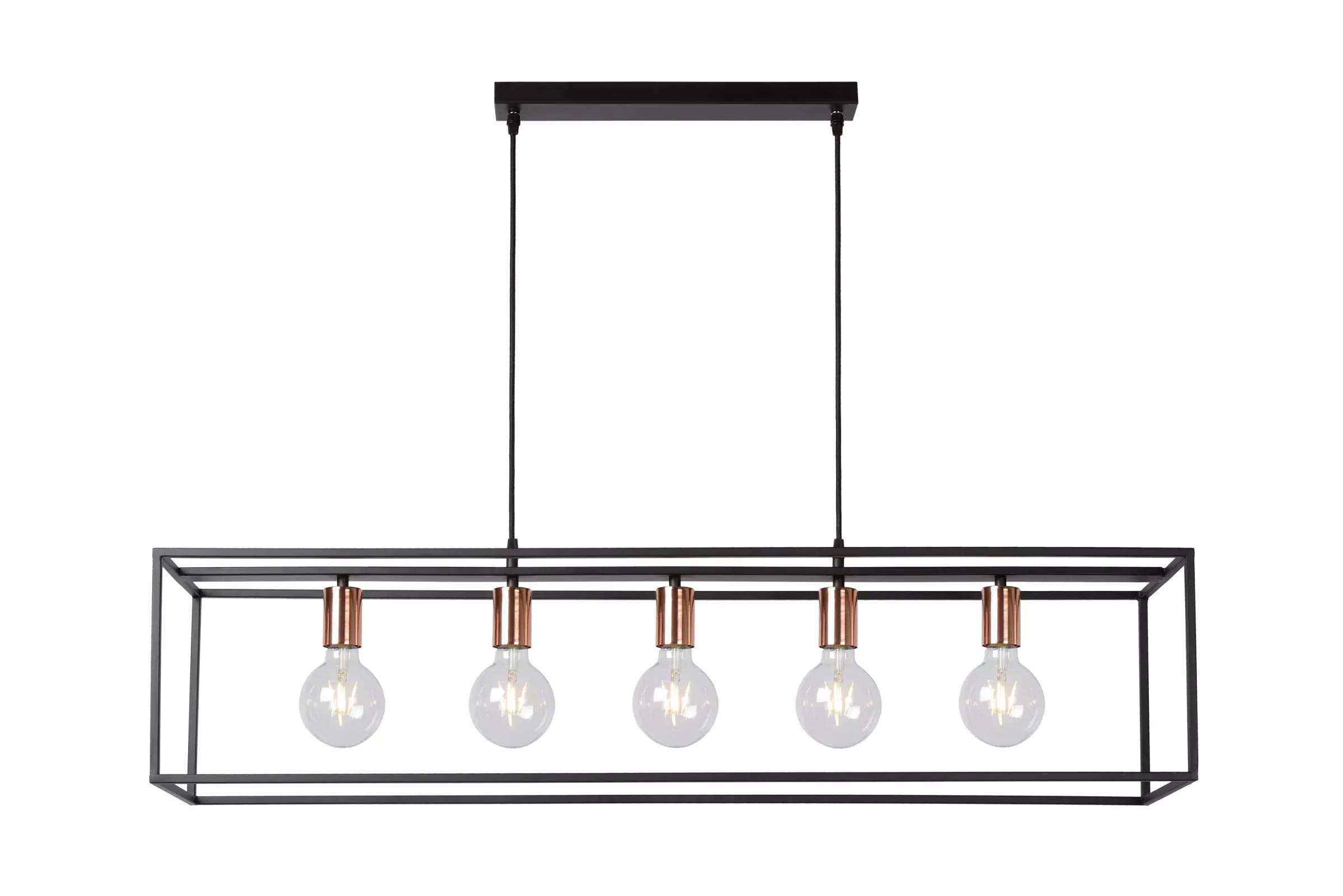 ARTHUR - Hanglamp - 5xE27 - Zwart*Lucide Cheap