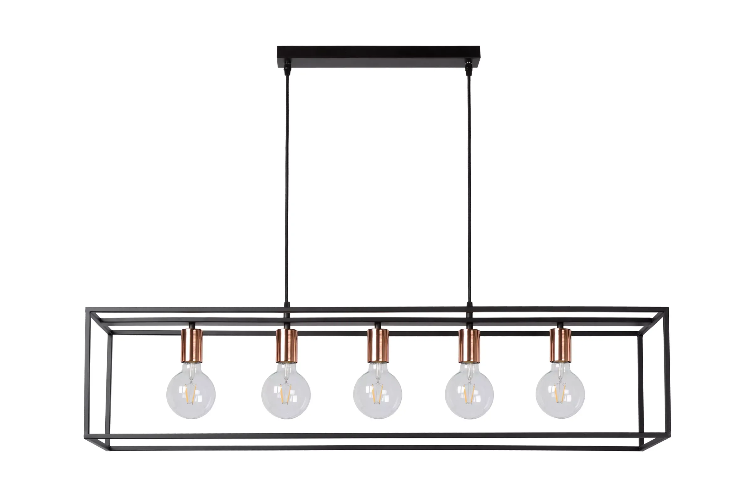 ARTHUR - Hanglamp - 5xE27 - Zwart*Lucide Cheap