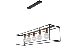ARTHUR - Hanglamp - 5xE27 - Zwart*Lucide Cheap