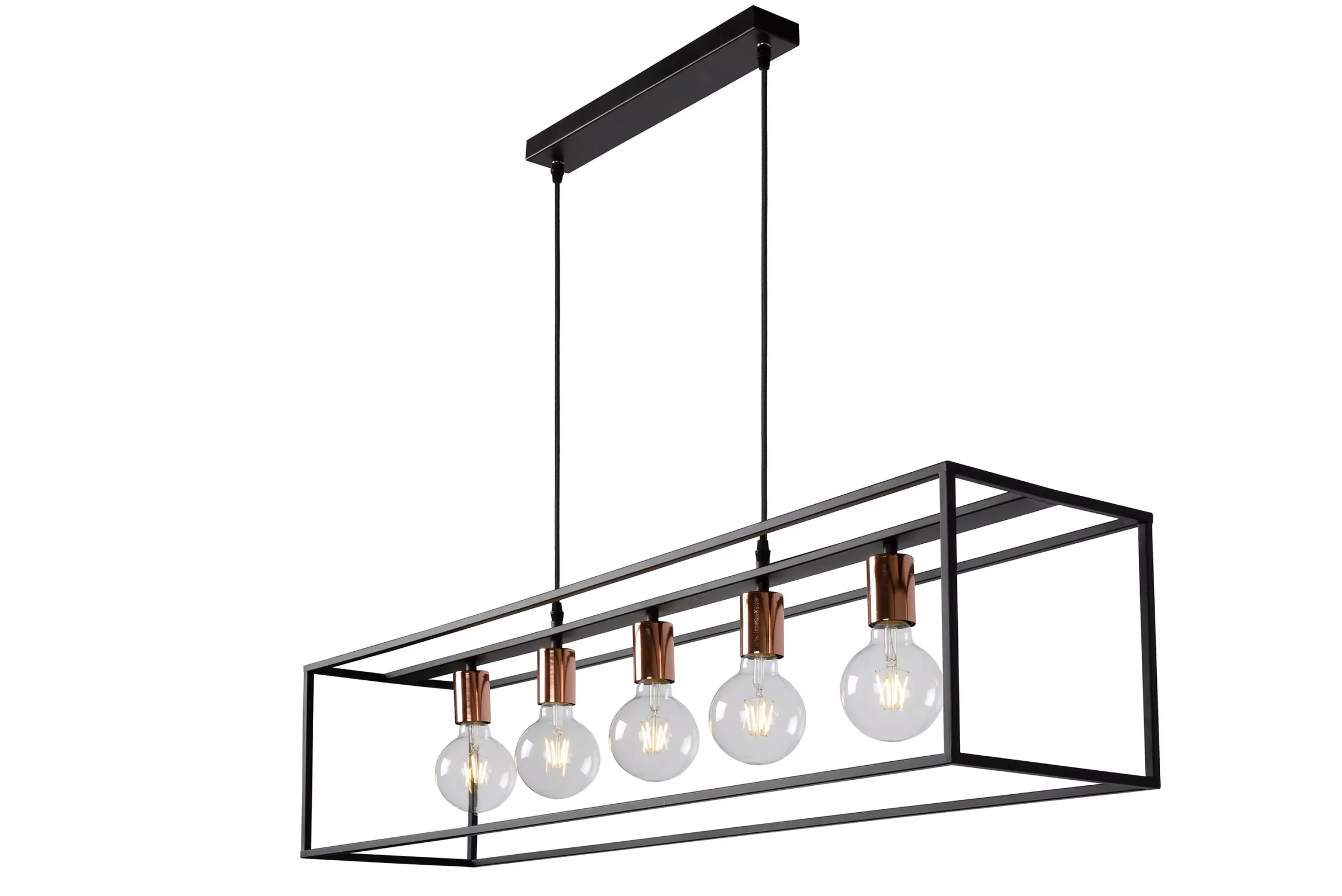 ARTHUR - Hanglamp - 5xE27 - Zwart*Lucide Cheap
