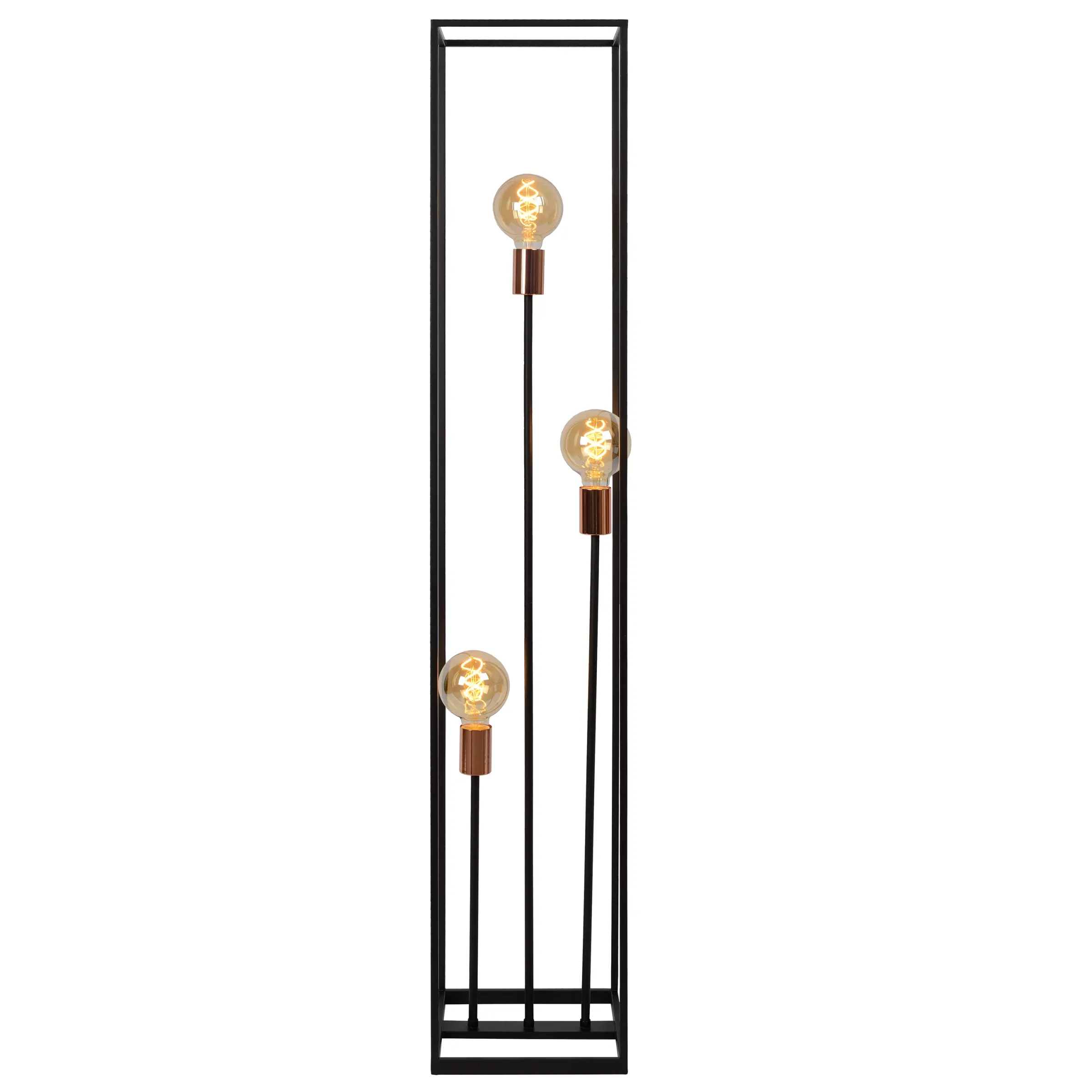 ARTHUR - Vloerlamp - 3xE27 - Zwart*Lucide Hot