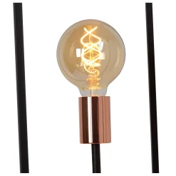 ARTHUR - Vloerlamp - 3xE27 - Zwart*Lucide Hot
