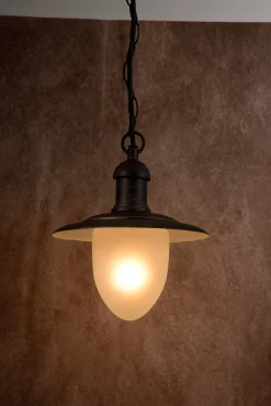 ARUBA - Hanglamp Binnen/Buiten - Ø 25 cm - 1xE27 - IP44 - Roest bruin*Lucide Online