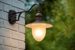 ARUBA - Wandlamp Binnen/Buiten - Ø 25 cm - 1xE27 - IP44 - Roest bruin*Lucide New