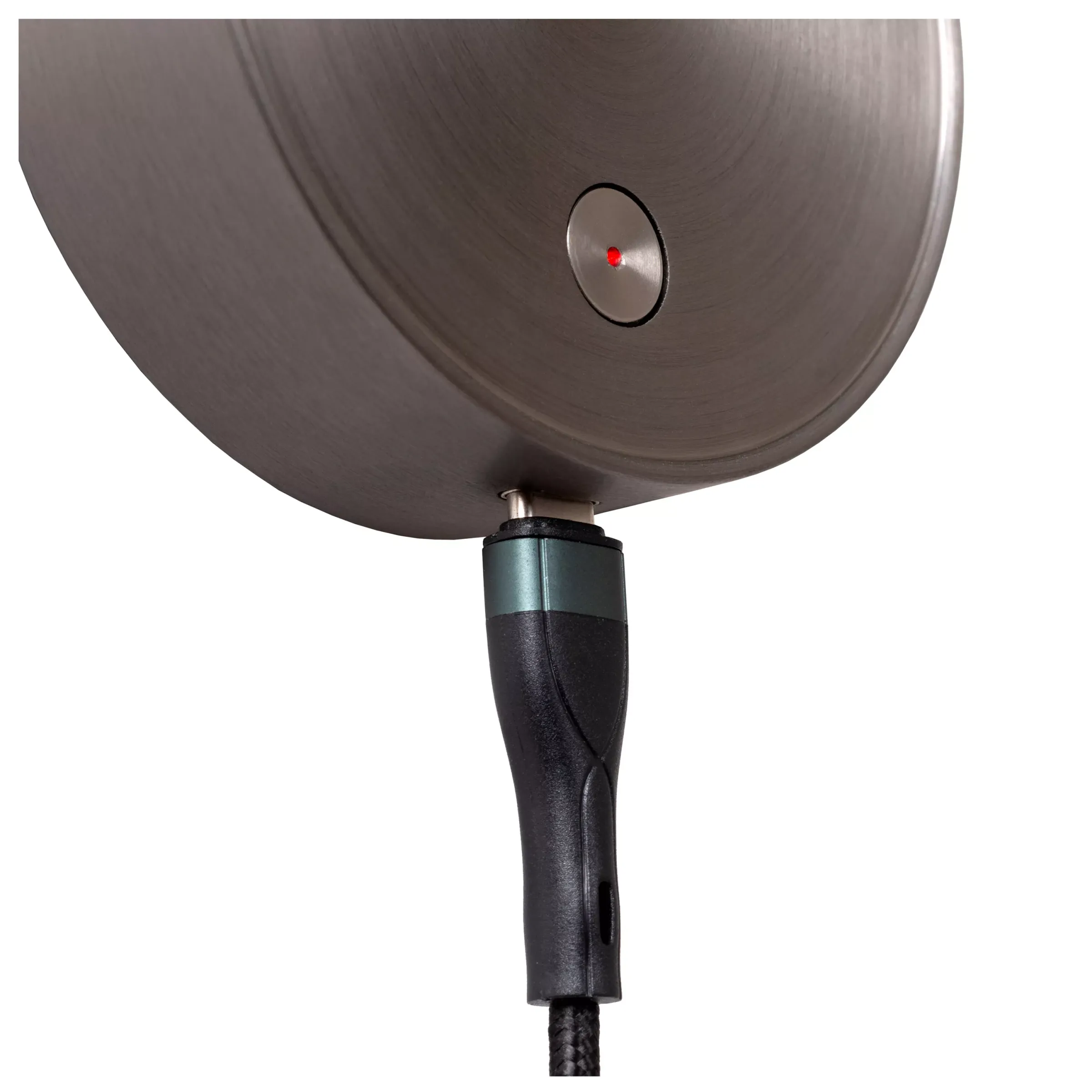 ASJA - Oplaadbare Wandspot / Wandlamp - Accu/Batterij - LED 3 StepDim - 1x3W 2700K - Grijs ijzer*Lucide Clearance