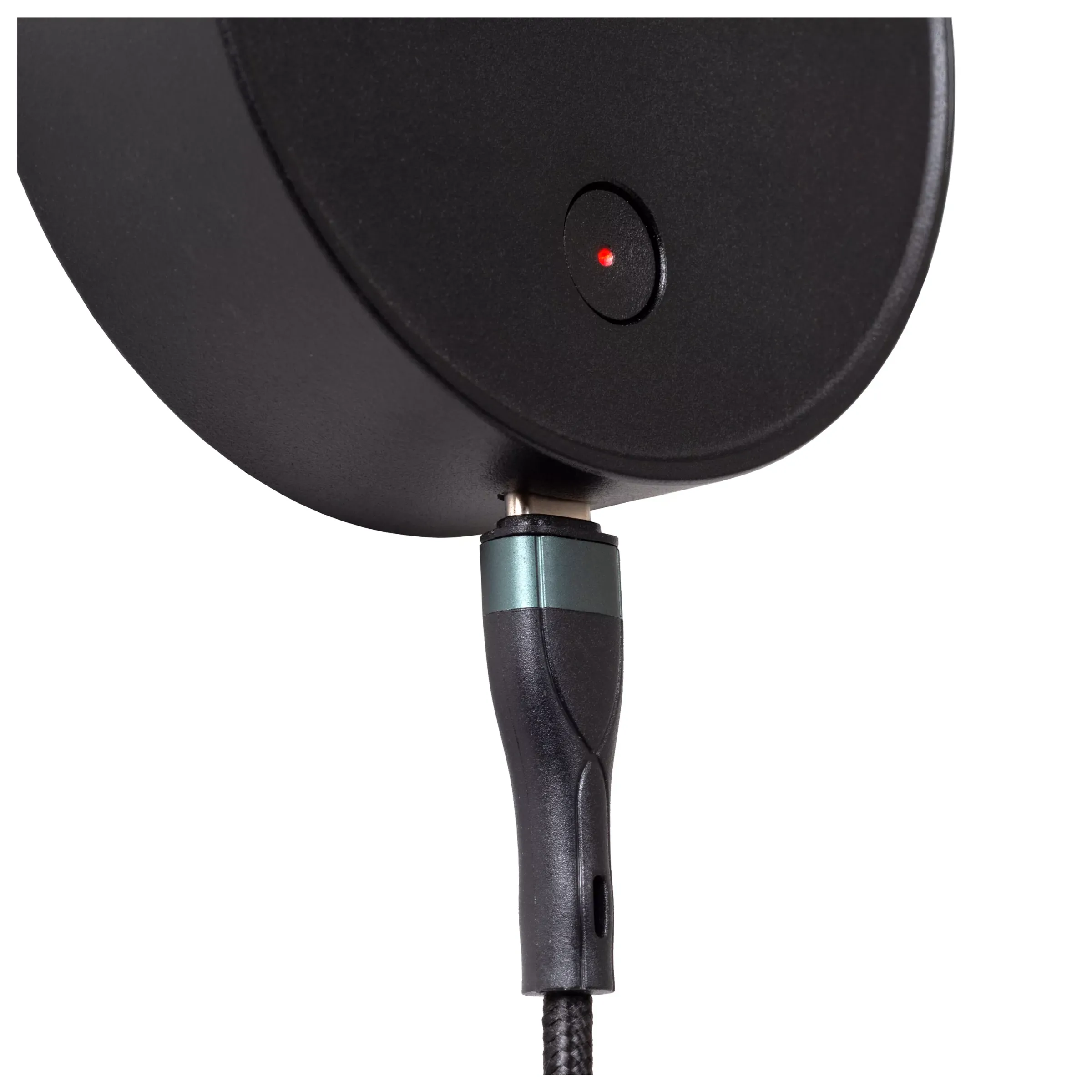 ASJA - Oplaadbare Wandspot / Wandlamp - Accu/Batterij - LED 3 StepDim - 1x3W 2700K - Zwart*Lucide Fashion