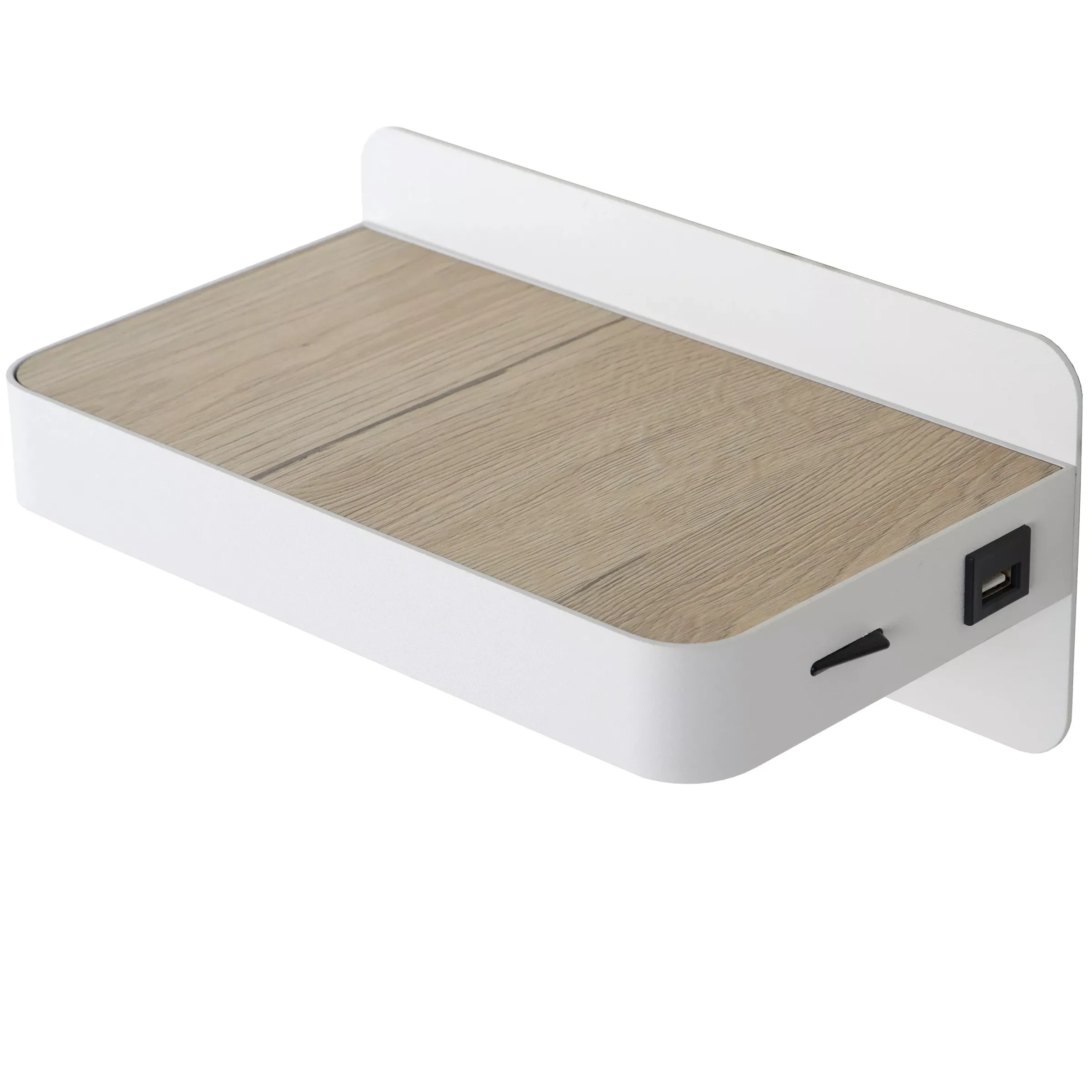 ATKIN - Bedlamp / Wandlamp - LED - 1x6W 3000K - Met USB oplaadpunt - Wit*Lucide Flash Sale