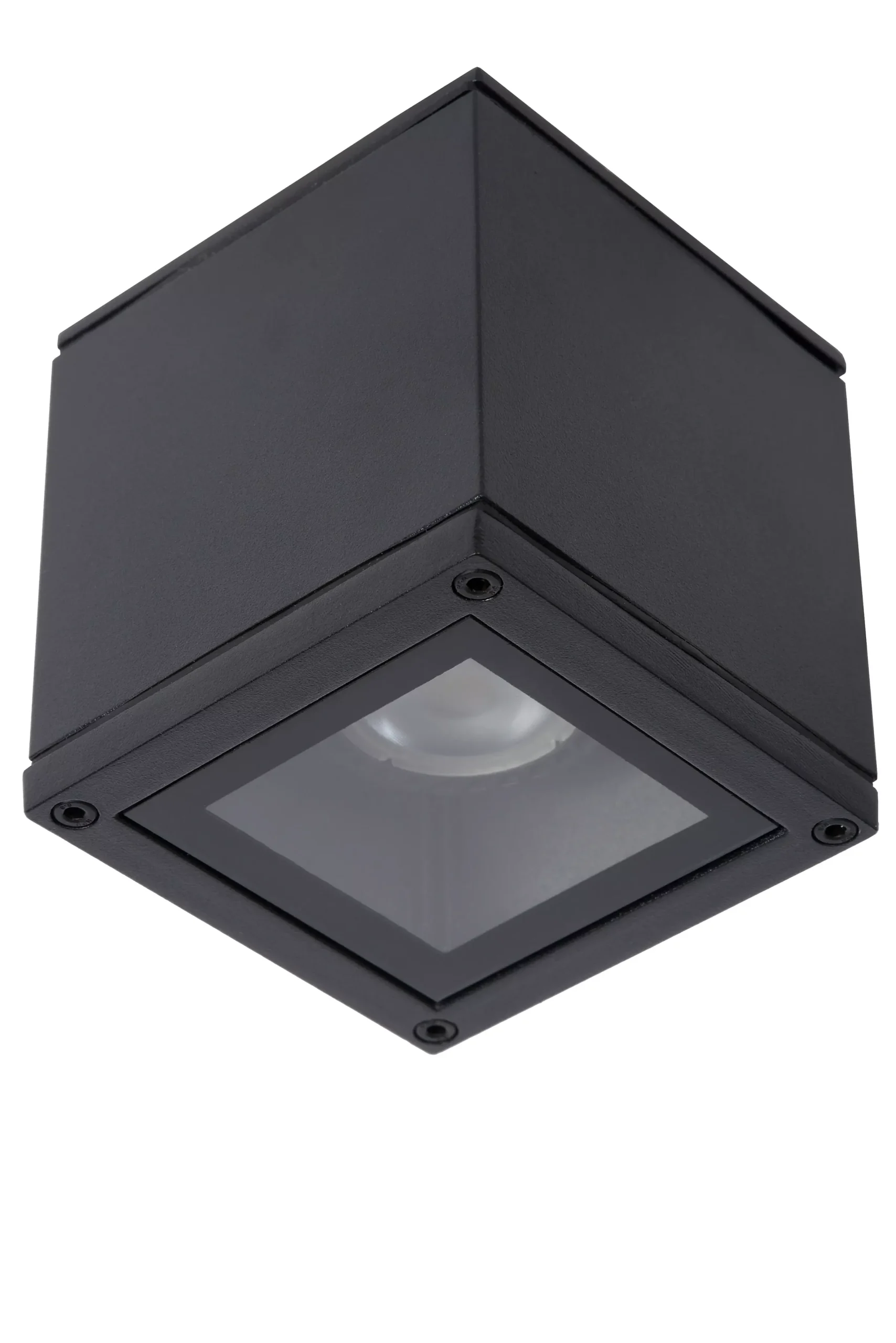 AVEN - Plafondspot Badkamer - 1xGU10 - IP65 - Zwart*Lucide Fashion