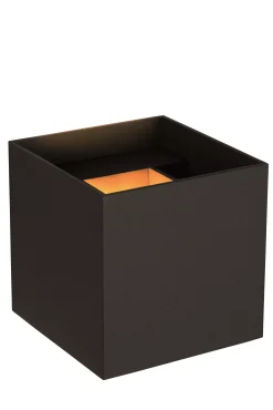 AXI - Wandspot / Wandlamp Badkamer - LED - 2x7W 2700K - IP54 - Verstelbare stralingshoek - Zwart*Lucide Clearance