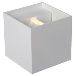 AXI - Wandspot / Wandlamp Badkamer - LED - 2x7W 2700K - IP54 - Verstelbare stralingshoek - Wit*Lucide Shop