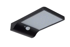 BASIC - Wandlamp - Zonne-energie - LED - 1x3W 2700K - IP44 - Beweging & dag/nacht sensor - Zwart*Lucide Best Sale