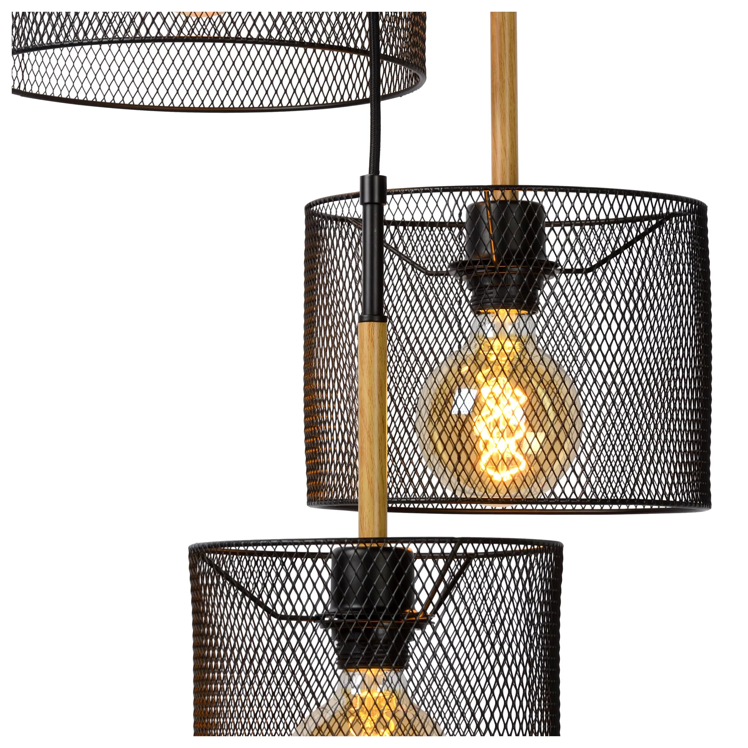 BASKETT - Hanglamp - 3xE27 - Zwart*Lucide Flash Sale