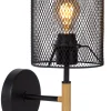 BASKETT - Wandlamp - 1xE27 - Zwart*Lucide Shop
