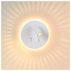 BENTJER - Bedlamp / Wandlamp - Ø 14 cm - LED - 3000K - Wit*Lucide Flash Sale