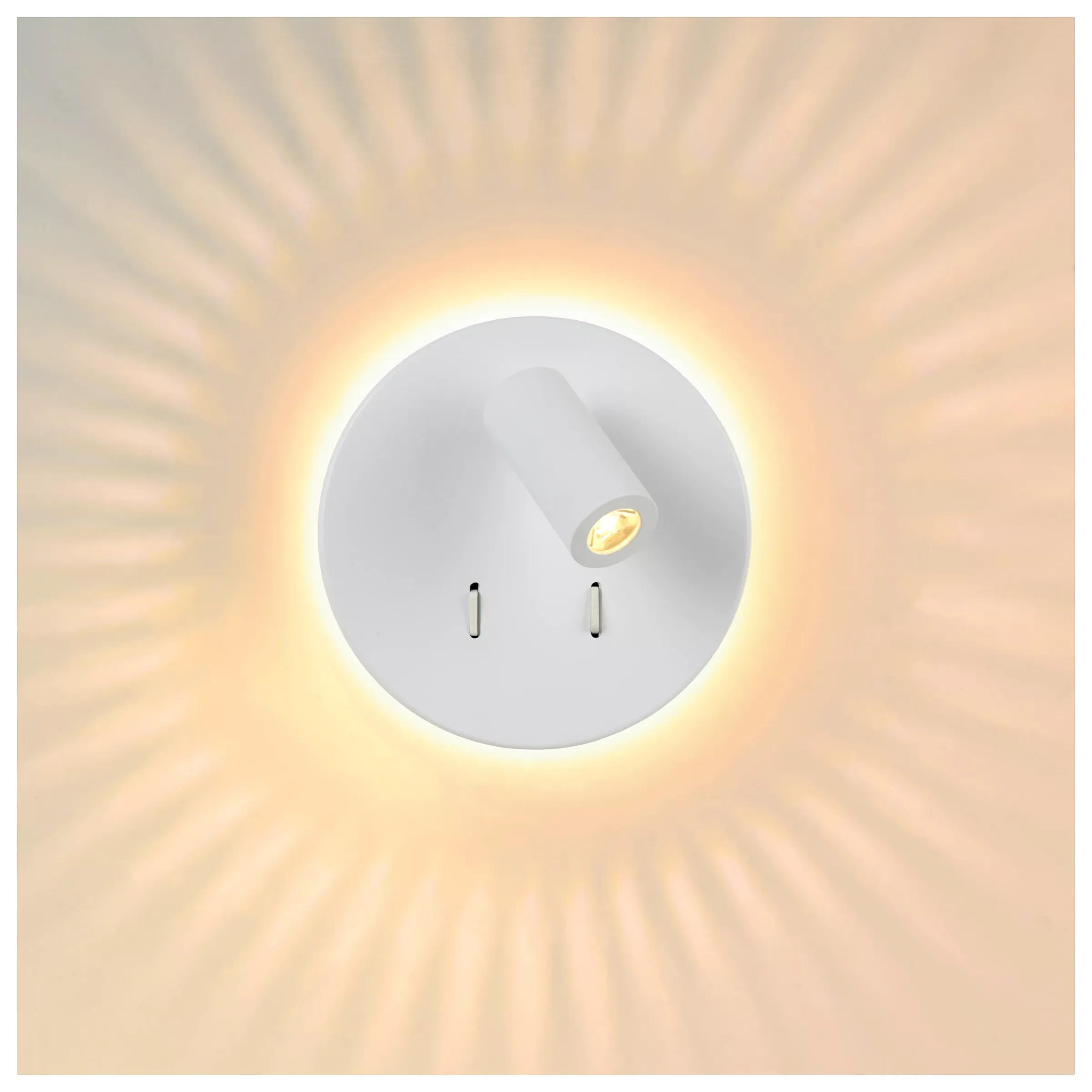 BENTJER - Bedlamp / Wandlamp - Ø 14 cm - LED - 3000K - Wit*Lucide Flash Sale