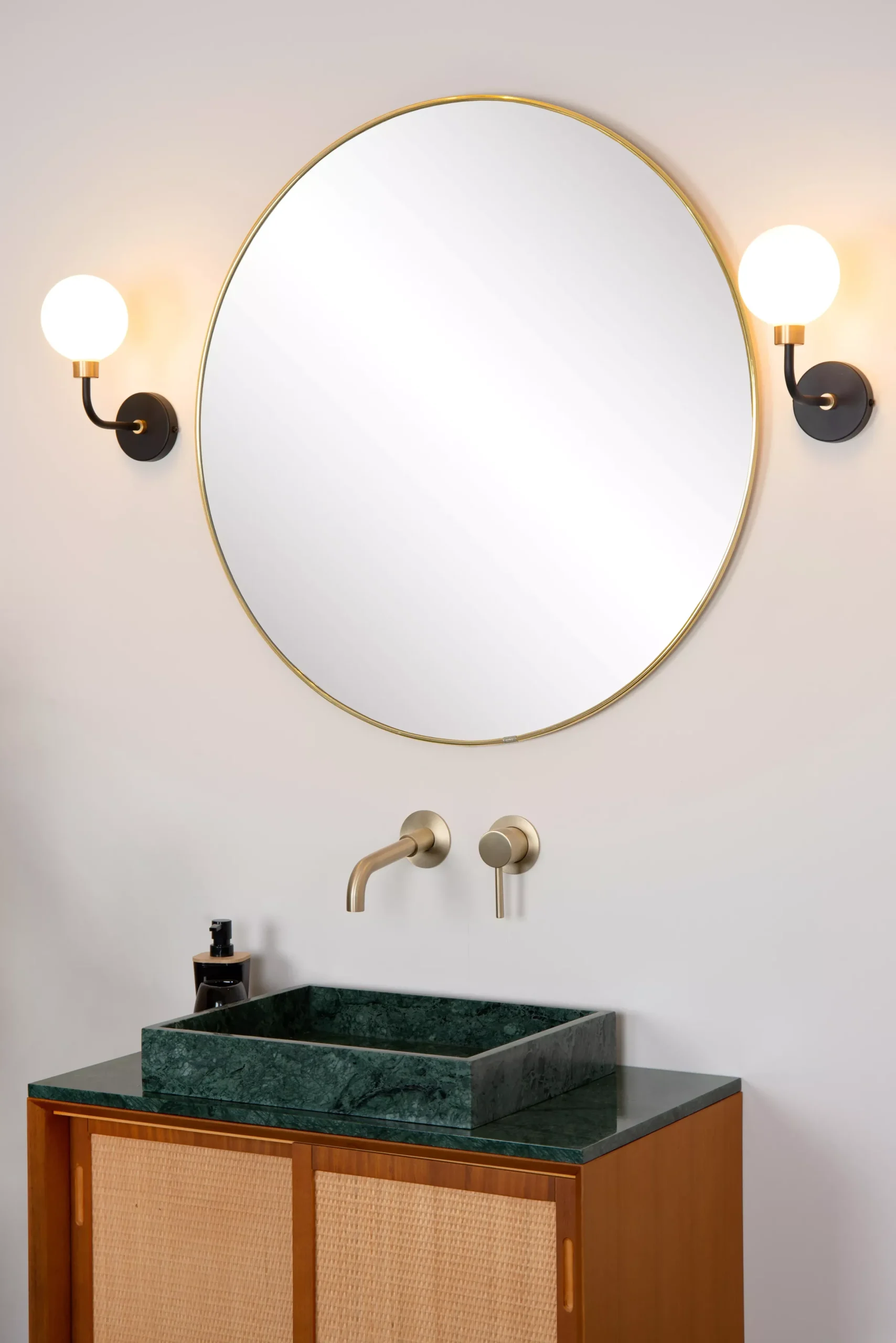 BEREND - Wandlamp Badkamer - 1xG9 - IP44 - Zwart*Lucide Online