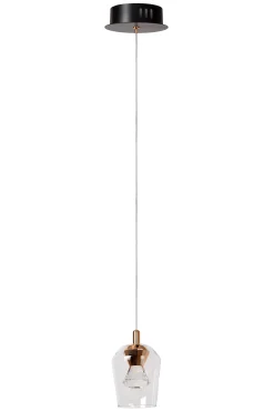 BERLIANE - Hanglamp - Ø 12 cm - LED Dimb. - 1x4W 2700K - Transparant*Lucide Clearance