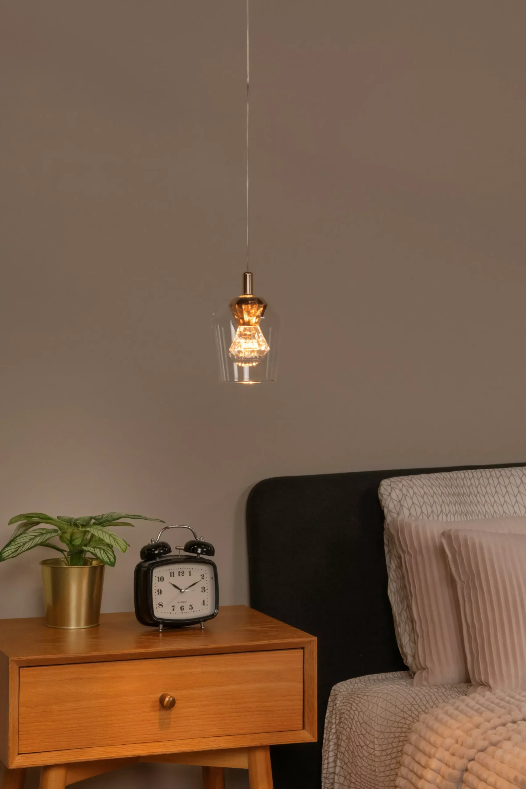 BERLIANE - Hanglamp - Ø 12 cm - LED Dimb. - 1x4W 2700K - Transparant*Lucide Clearance