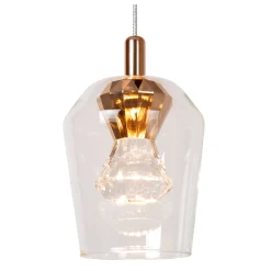 BERLIANE - Hanglamp - Ø 34 cm - LED Dimb. - 5x4W 2700K - Transparant*Lucide New